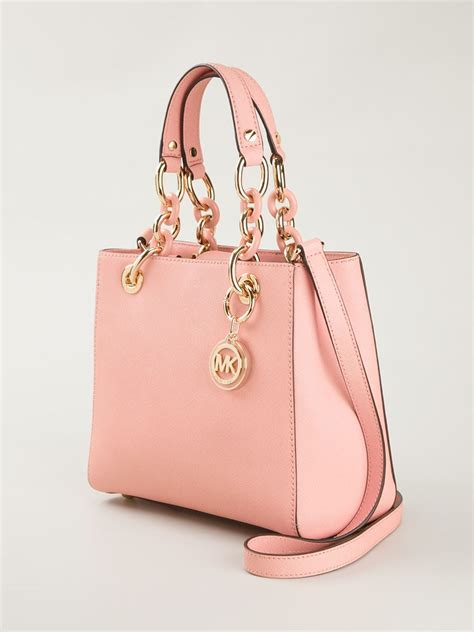 michael kors cynthia soft pink|Michael Kors Cynthia Small Convertible Satchel .